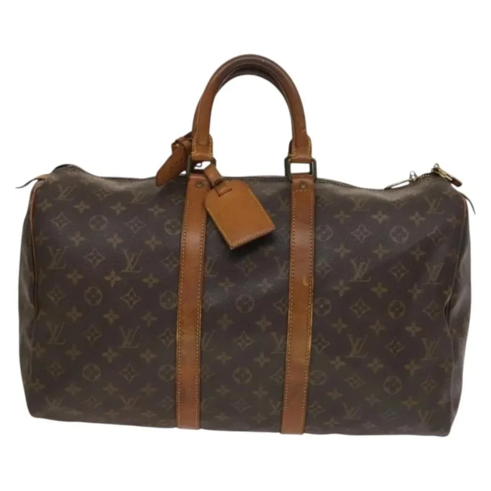 LOUIS VUITTON Monogram Keepall 45 Boston Bag M41428 LV Auth 127942
